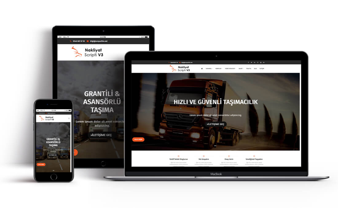 Nakliyat V3 Web Tasarım Scripti